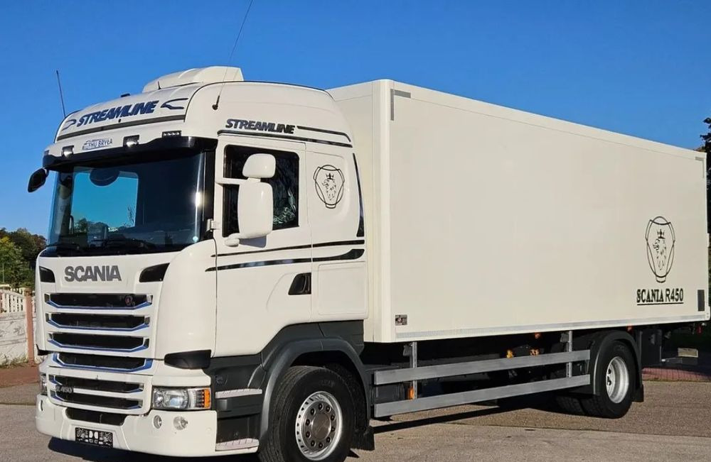 Scania R450/G410/G450/IZOTERMA/2017/DO BYDŁA/DO ŻYWCA/WINDA/KONTENER/SILNIK6/18PALET/EURO6/SPROWADZONA/NISKI PRZEBIEG/JEDEN WŁAŚCICIEL - Камион ладилник: слика 1 Scania R450/G410/G450/IZOTERMA/2017/DO BYDŁA/DO ŻYWCA/WINDA/KONTENER/SILNIK6/18PALET/EURO6/SPROWADZONA/NISKI PRZEBIEG/JEDEN WŁAŚCICIEL - Камион ладилник: слика 1