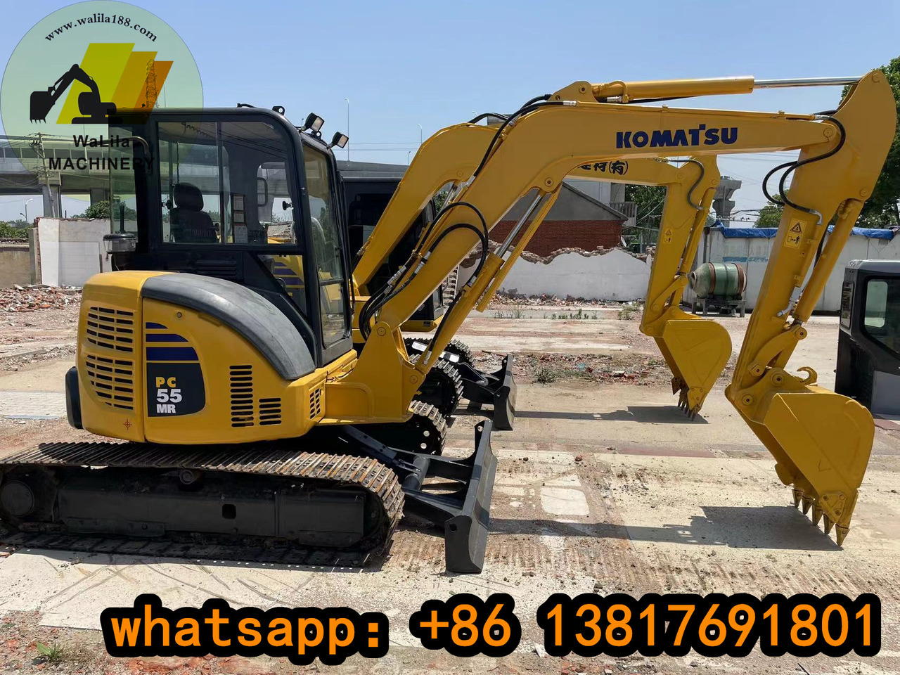 KOMATSU PC 55 MR-3 - Мини багер: слика 1 KOMATSU PC 55 MR-3 - Мини багер: слика 1