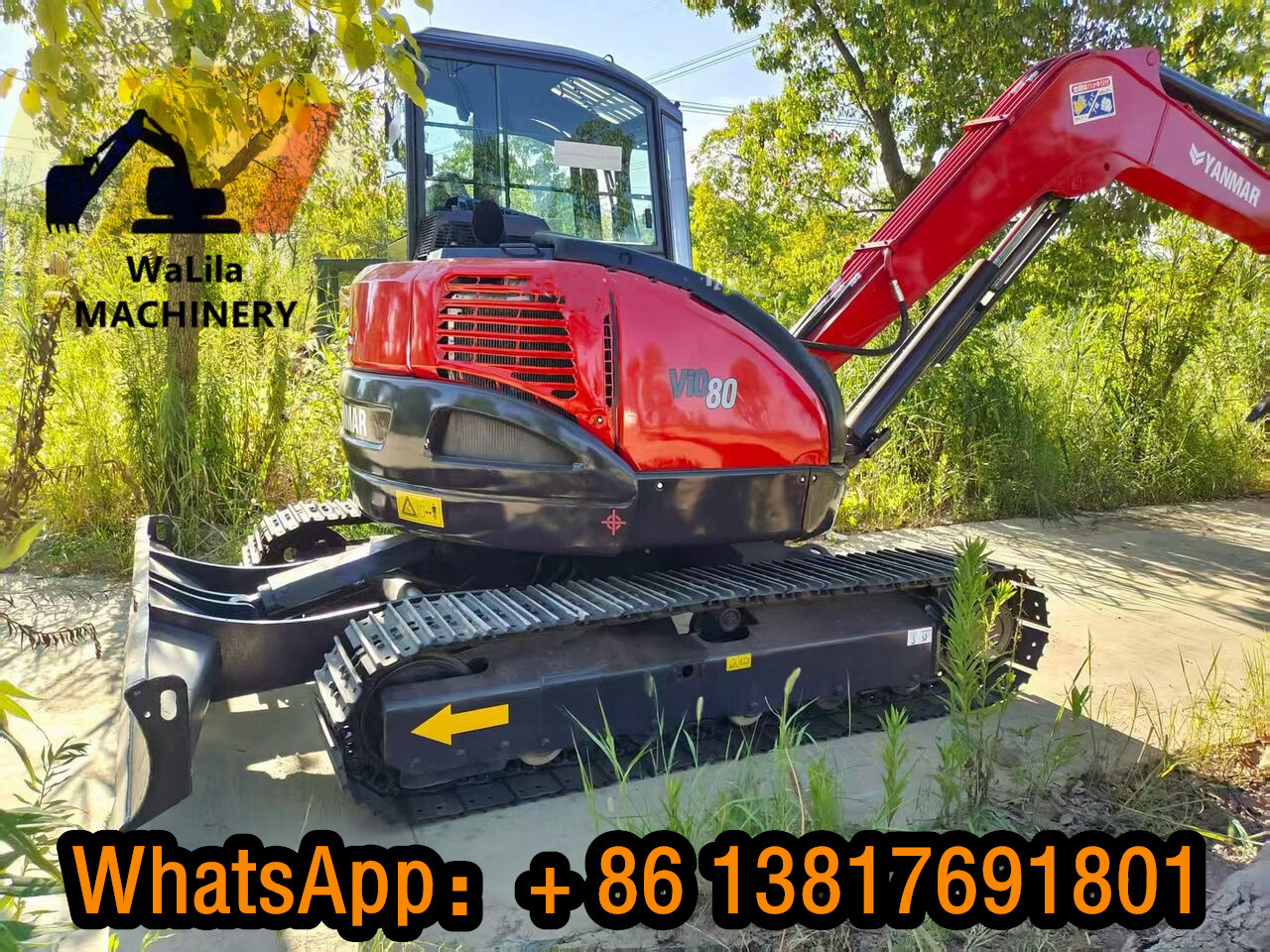 YANMAR VIO80 - Мини багер: слика 1 YANMAR VIO80 - Мини багер: слика 1