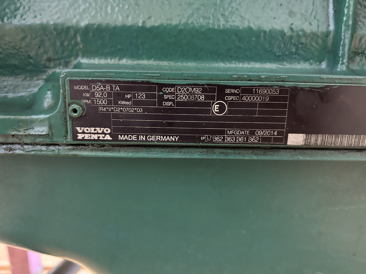 Мотор Volvo Penta D5-B TA (1500RPM): слика 9