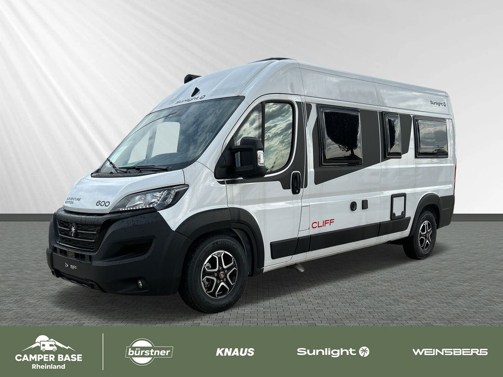 Нов Кампер комбе Sunlight Adventure Cliff 600 Fiat: слика 1