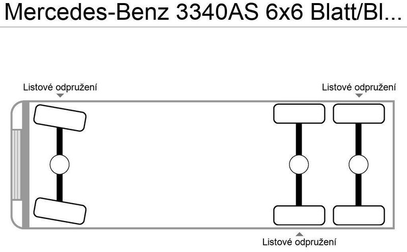 Mercedes-Benz 3340AS 6x6 Blatt/Blatt German Truck - Камион влекач: слика 3 Mercedes-Benz 3340AS 6x6 Blatt/Blatt German Truck - Камион влекач: слика 3