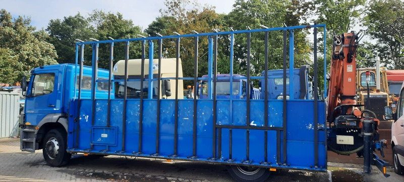 Mercedes-Benz 1828 Pritsche+Glastransport - Камион со платформа, Камион со кран: слика 3 Mercedes-Benz 1828 Pritsche+Glastransport - Камион со платформа, Камион со кран: слика 3