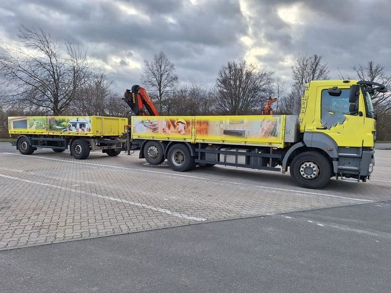 Камион со платформа, Камион со кран Mercedes-Benz 2636 Axor 3-Achser 6x2 mit Kran PK14002+Funk: слика 8