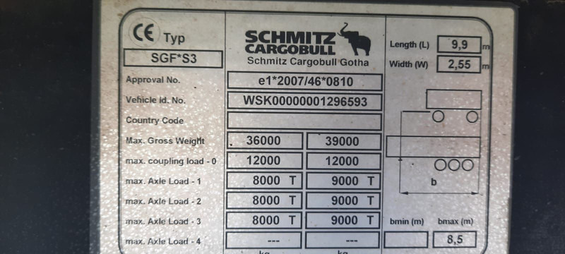 Schmitz Cargobull 3-Achser 48 qubik Getreidekipper - Кипер полуприколка: слика 5 Schmitz Cargobull 3-Achser 48 qubik Getreidekipper - Кипер полуприколка: слика 5