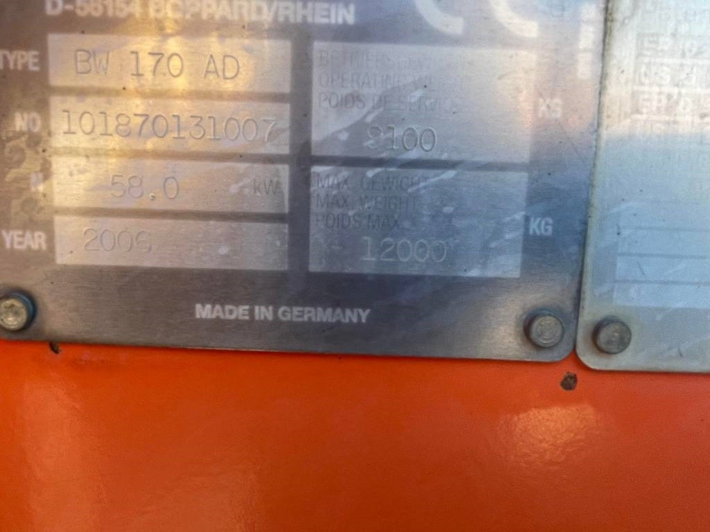 Ваљак за пат Bomag BW 170 AD: слика 23 Ваљак за пат Bomag BW 170 AD: слика 23