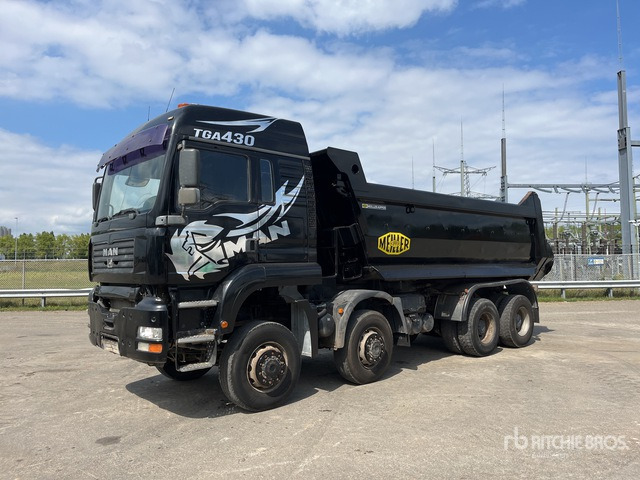 2006 MAN TGA41.430 8x8 Twin-Steer Sleeper T/A Dump Truck - Мулчер/ Косилка за жива ограда: слика 3 2006 MAN TGA41.430 8x8 Twin-Steer Sleeper T/A Dump Truck - Мулчер/ Косилка за жива ограда: слика 3