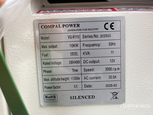 2025 Compal VG-R110 Mobile (Unused) Generator Set - Генераторска поставка: слика 2 2025 Compal VG-R110 Mobile (Unused) Generator Set - Генераторска поставка: слика 2