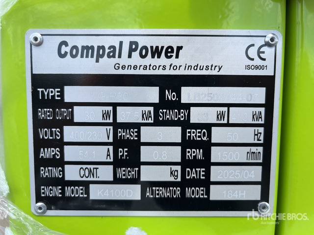 2025 Compal VG-R30 (Unused) Generator Set - Генераторска поставка: слика 3 2025 Compal VG-R30 (Unused) Generator Set - Генераторска поставка: слика 3