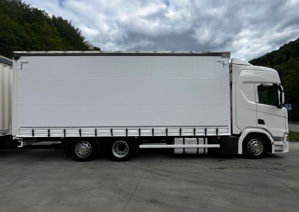 Scania R410 // 2018 // Retarder // Tandem 7.7+7.7 // Przyczepa Krone // Oś podnosozna // - Камион со церада: слика 3 Scania R410 // 2018 // Retarder // Tandem 7.7+7.7 // Przyczepa Krone // Oś podnosozna // - Камион со церада: слика 3