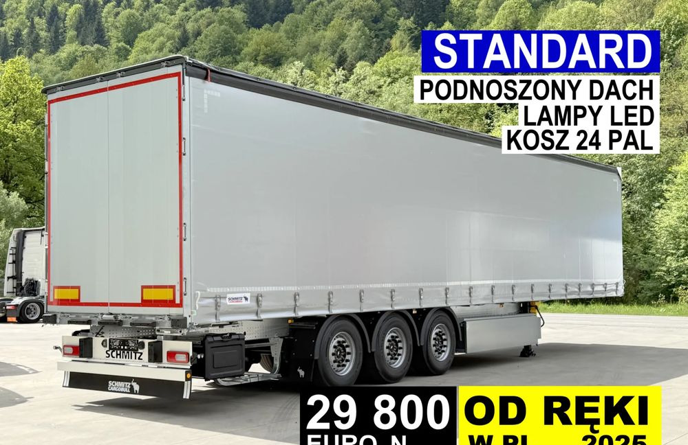 Schmitz Cargobull STANDARD + PDN DACH + 24 PAL - Полуприколка со церада: слика 1 Schmitz Cargobull STANDARD + PDN DACH + 24 PAL - Полуприколка со церада: слика 1