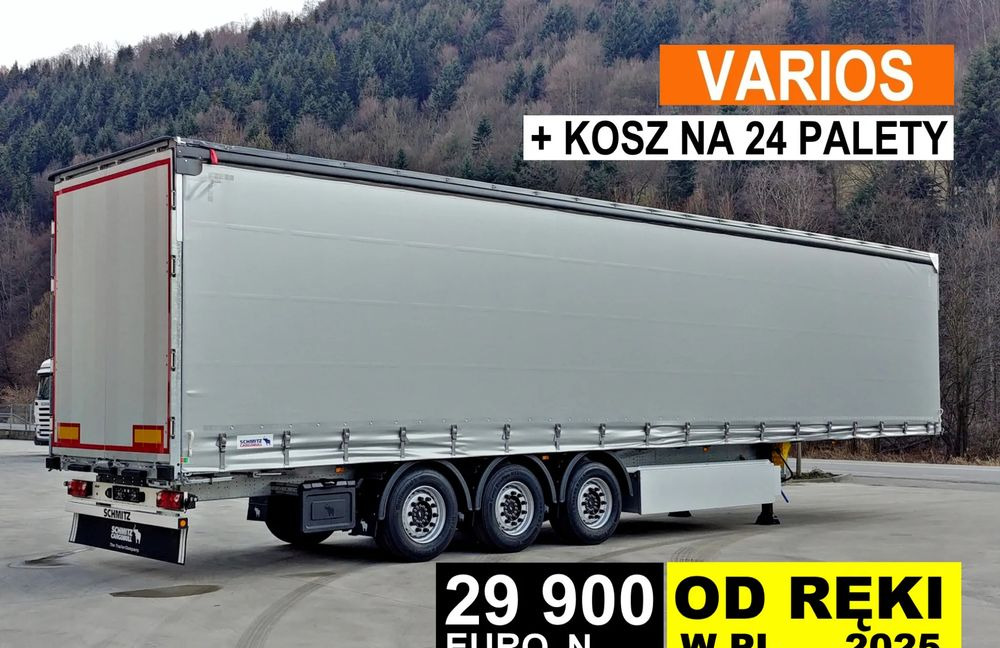 Schmitz Cargobull VARIOS + 24 PAL KOSZ - Полуприколка со церада: слика 1 Schmitz Cargobull VARIOS + 24 PAL KOSZ - Полуприколка со церада: слика 1
