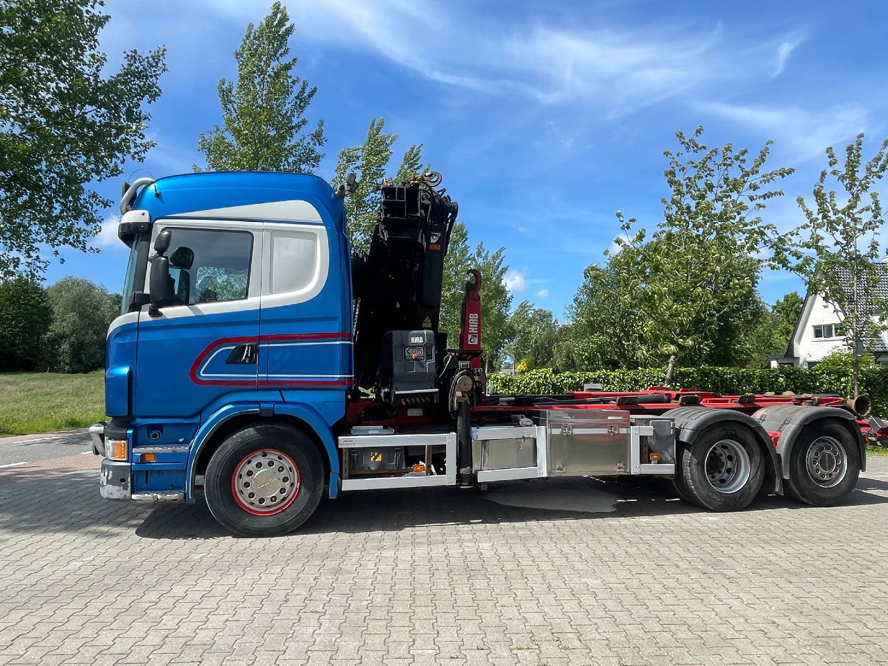 Scania R480 with hiab hookloader and hiab 262 EP5 with remote crane 2019 - Транспортер на контејнер/ Камион со променливо тело, Камион со кран: слика 2 Scania R480 with hiab hookloader and hiab 262 EP5 with remote crane 2019 - Транспортер на контејнер/ Камион со променливо тело, Камион со кран: слика 2