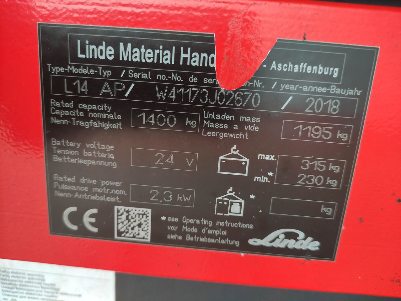 Linde L14 APi - Сложувач: слика 5 Linde L14 APi - Сложувач: слика 5