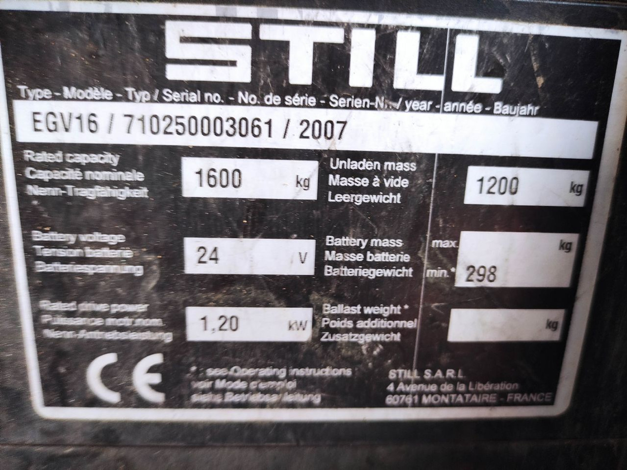 Still EGV 16 - Сложувач: слика 5 Still EGV 16 - Сложувач: слика 5
