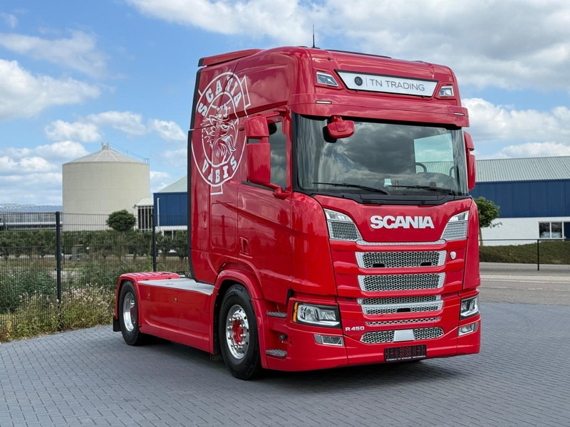 Scania R450 NGS VOLLUCHT, BANDEN VOORAS NIEUW, WEINIG KM, ALCOA, RETARDER. - Камион влекач: слика 1 Scania R450 NGS VOLLUCHT, BANDEN VOORAS NIEUW, WEINIG KM, ALCOA, RETARDER. - Камион влекач: слика 1