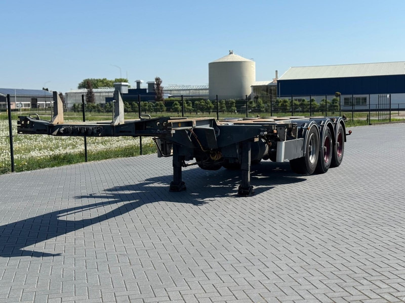 Pacton T3-010 20,40,45 FT, MULTI CHASSIS, APK GEKEURD. - Транспортер на контејнер/ Полуприколка со променливо тело: слика 1 Pacton T3-010 20,40,45 FT, MULTI CHASSIS, APK GEKEURD. - Транспортер на контејнер/ Полуприколка со променливо тело: слика 1