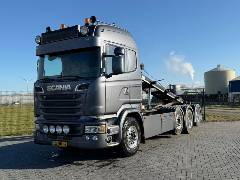 Scania R450 HANDGESCHAKELD, KABELSYSTEEM, ALCOA, LEATHER. - Камион со кука за подигање: слика 1 Scania R450 HANDGESCHAKELD, KABELSYSTEEM, ALCOA, LEATHER. - Камион со кука за подигање: слика 1