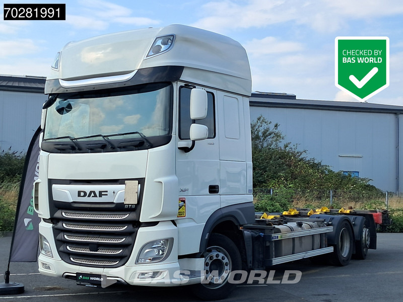 DAF XF 480 6X2 BDF 2xTanks Lift+lenkasche Automatic Retarder ACC Euro 6 - Транспортер на контејнер/ Камион со променливо тело: слика 1 DAF XF 480 6X2 BDF 2xTanks Lift+lenkasche Automatic Retarder ACC Euro 6 - Транспортер на контејнер/ Камион со променливо тело: слика 1