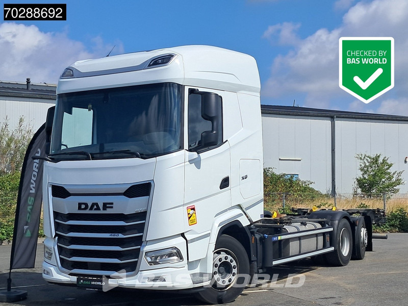 DAF XG 480 6X2 BDF 2xTanks Lift+lenkasche Automatic ACC LED Euro 6 - Транспортер на контејнер/ Камион со променливо тело: слика 1 DAF XG 480 6X2 BDF 2xTanks Lift+lenkasche Automatic ACC LED Euro 6 - Транспортер на контејнер/ Камион со променливо тело: слика 1