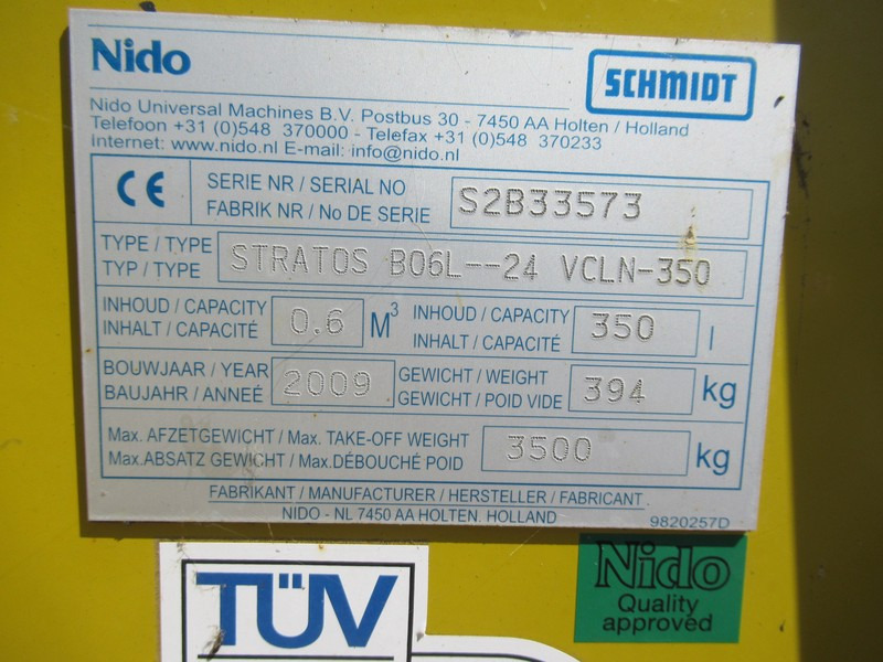 NIDO Stratos B06L-24 VCLN-350 Hydro zoutstrooier 0,6m3 + 350L - Машина за чистење: слика 3 NIDO Stratos B06L-24 VCLN-350 Hydro zoutstrooier 0,6m3 + 350L - Машина за чистење: слика 3
