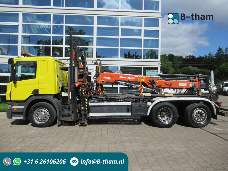 Scania P 340 B 6x2*4 VDL Haak - Kraan ATLAS 206.3E - Камион со кука за подигање, Камион со кран: слика 1 Scania P 340 B 6x2*4 VDL Haak - Kraan ATLAS 206.3E - Камион со кука за подигање, Камион со кран: слика 1