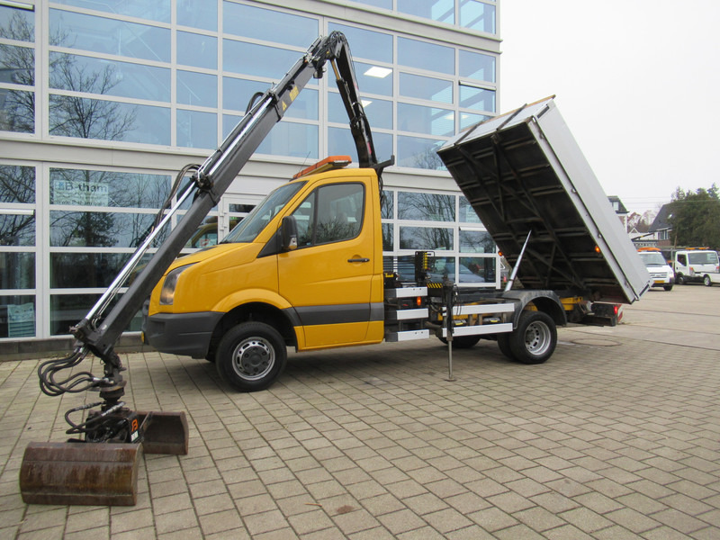 Volkswagen Crafter 50 2.5TDI 80KW HIAB 033 B-2 + Kipper Tipper - Кипер, Камион со кран: слика 3 Volkswagen Crafter 50 2.5TDI 80KW HIAB 033 B-2 + Kipper Tipper - Кипер, Камион со кран: слика 3
