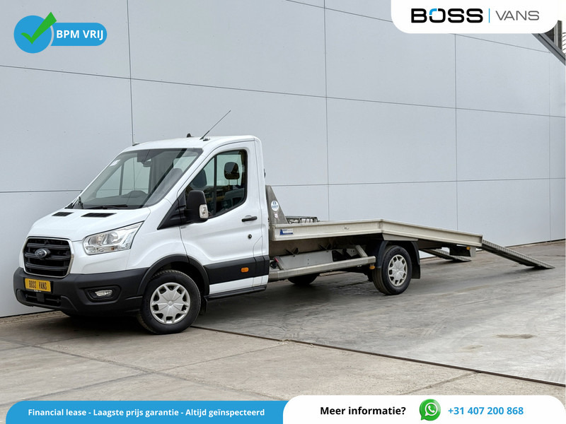 Ford Transit 350 2.0 TDCI 130PK Autotransporter Abschleppwagen Oprijwagen Lier Airco Cruise Control - Комбе: слика 1 Ford Transit 350 2.0 TDCI 130PK Autotransporter Abschleppwagen Oprijwagen Lier Airco Cruise Control - Комбе: слика 1