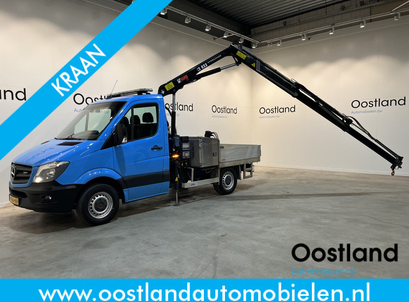Mercedes-Benz Sprinter 316 CDI RWD Open Laadbak / Hiab XS 033 D-2 Kraan PTO / Euro 6 / Knijpbak / Airco / Trekhaak / Cruise Control / 3-Zits - Комбе со отворен сандак: слика 1 Mercedes-Benz Sprinter 316 CDI RWD Open Laadbak / Hiab XS 033 D-2 Kraan PTO / Euro 6 / Knijpbak / Airco / Trekhaak / Cruise Control / 3-Zits - Комбе со отворен сандак: слика 1