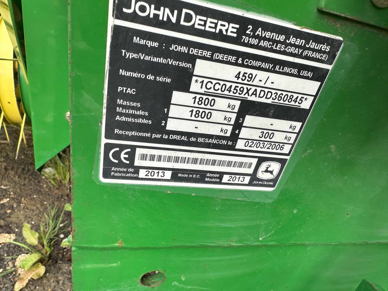 John Deere 459 baler - Балирка за квадратни бали: слика 5 John Deere 459 baler - Балирка за квадратни бали: слика 5