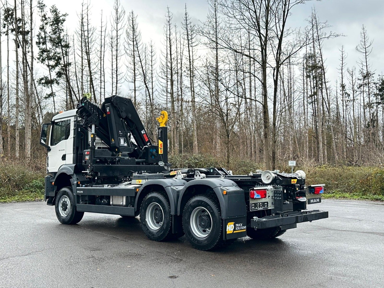 MAN TGS 33.440 6x6 BB Abrollkipper+Kran Hiab 228-6 - Камион со кука за подигање, Камион со кран: слика 4 MAN TGS 33.440 6x6 BB Abrollkipper+Kran Hiab 228-6 - Камион со кука за подигање, Камион со кран: слика 4