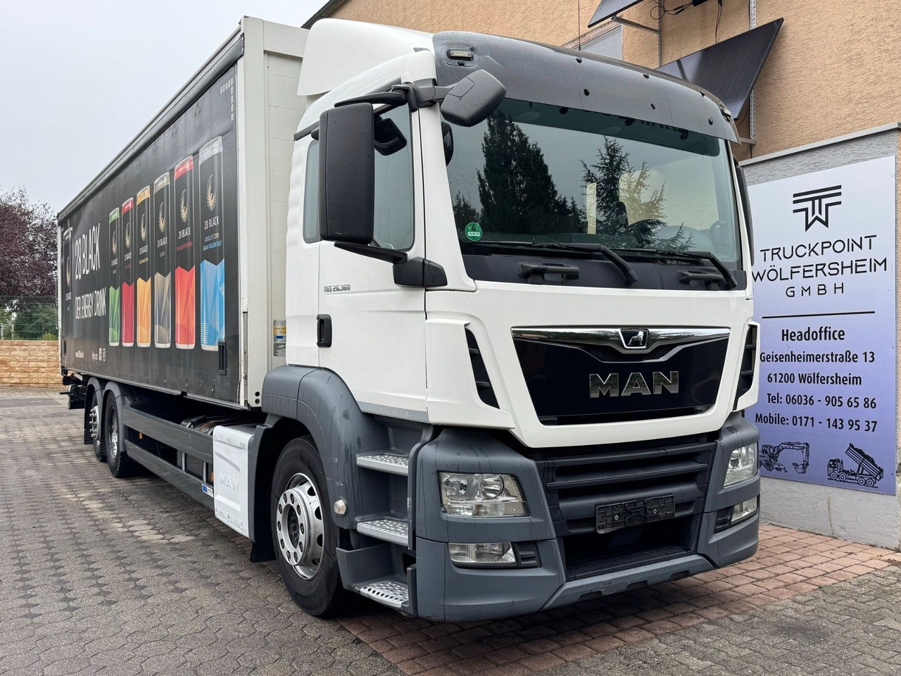 MAN TGS 26.360/LBW/Lenk-Lift/AHK/Voll-Luft - Камион за пијалоци: слика 1 MAN TGS 26.360/LBW/Lenk-Lift/AHK/Voll-Luft - Камион за пијалоци: слика 1
