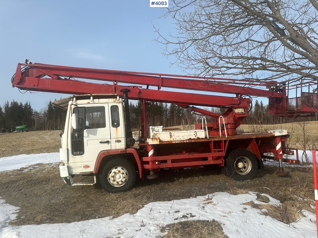 1986 Volvo FL 614 4x2 sky lift truck rep.object. - Камион со подигачка кошница: слика 2 1986 Volvo FL 614 4x2 sky lift truck rep.object. - Камион со подигачка кошница: слика 2