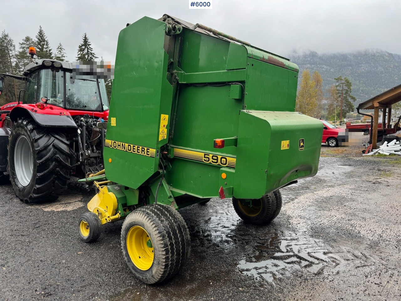 2000 John Deere 590 Round Baler. - Превртувачка опрема: слика 3 2000 John Deere 590 Round Baler. - Превртувачка опрема: слика 3