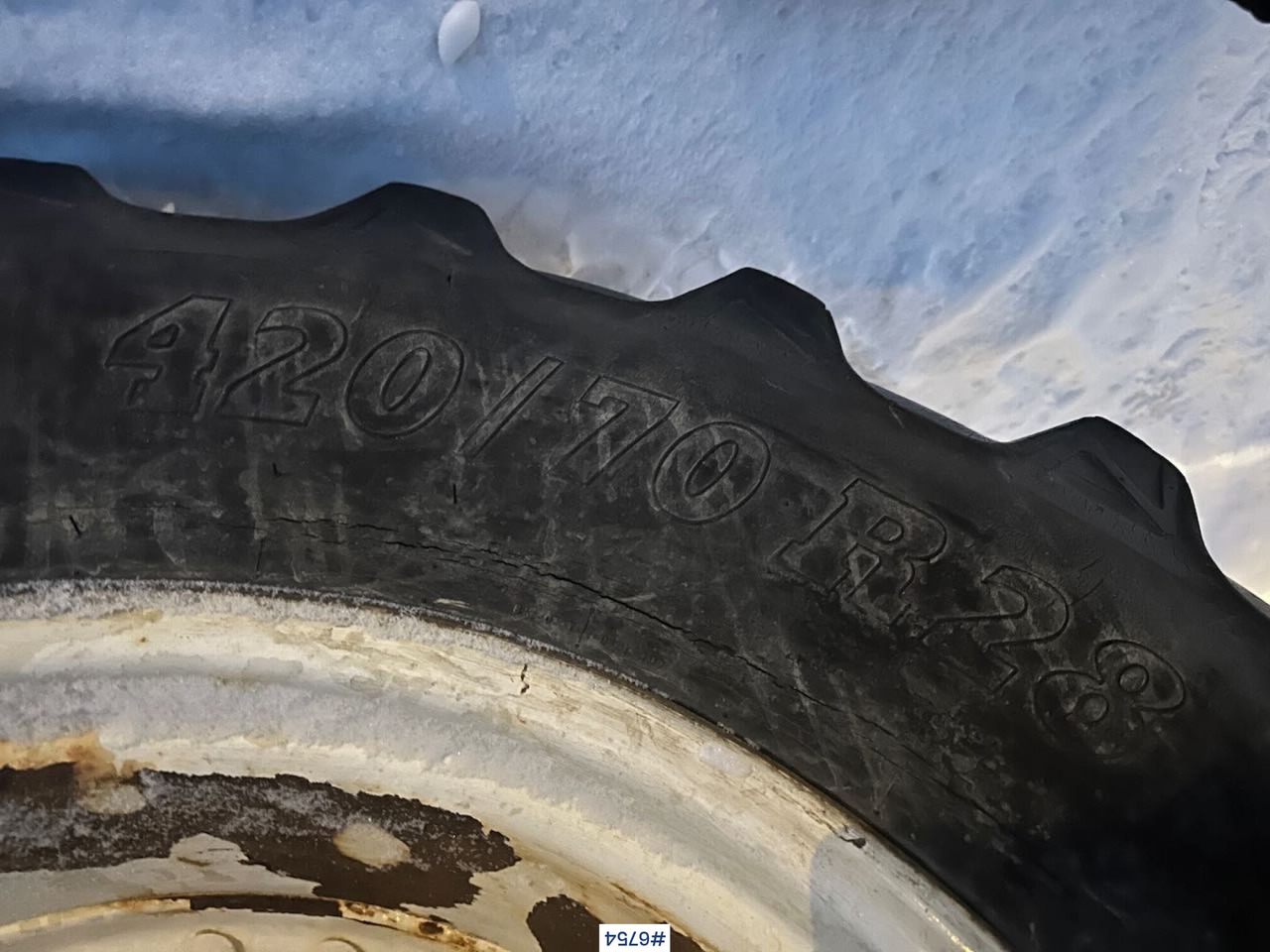 Трактор 2004 New Holland TS115A 4x4 w/ Front loader, bucket, grading bucket and snow blower.: слика 42