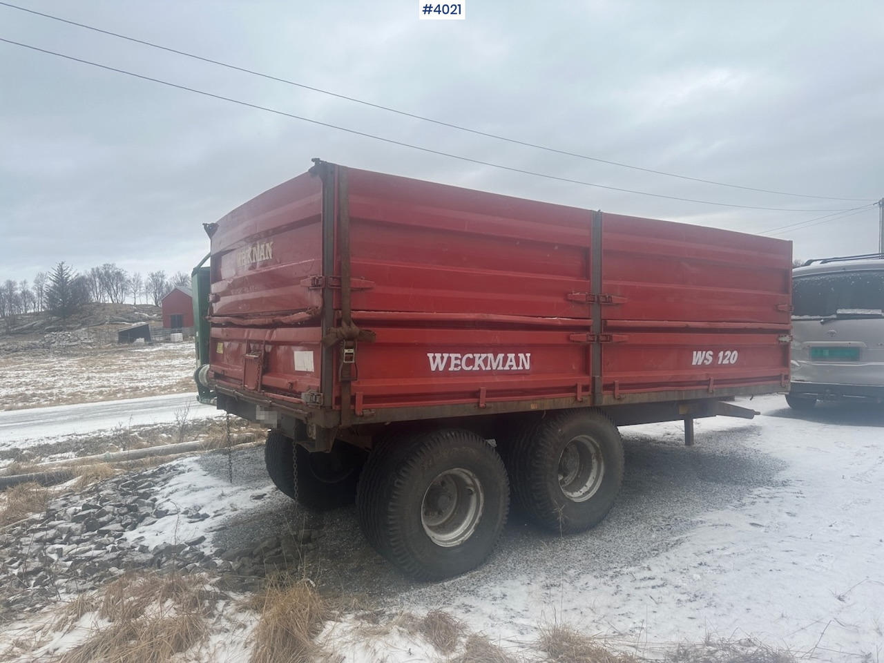 2006 Weckman WS120 traktorhenger m/ rundballegrinder og toppkarmer. - Земјоделска приколка: слика 5 2006 Weckman WS120 traktorhenger m/ rundballegrinder og toppkarmer. - Земјоделска приколка: слика 5
