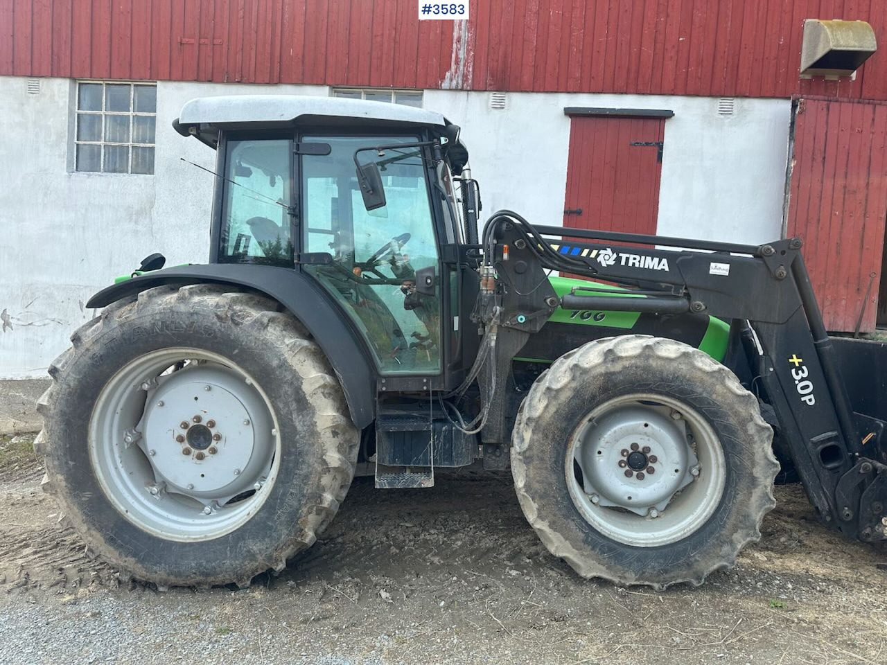 2008 Deutz-Fahr Agrofarm 100 traktor w/ Trima Front loader. See hours! - Трактор: слика 2 2008 Deutz-Fahr Agrofarm 100 traktor w/ Trima Front loader. See hours! - Трактор: слика 2