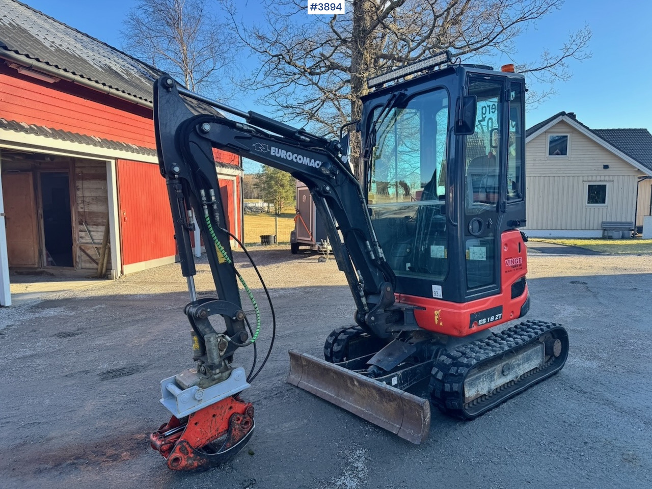 2020 Euromach ES18ZT Minigraver w/ 3 Excavator bucket - Багер: слика 1 2020 Euromach ES18ZT Minigraver w/ 3 Excavator bucket - Багер: слика 1