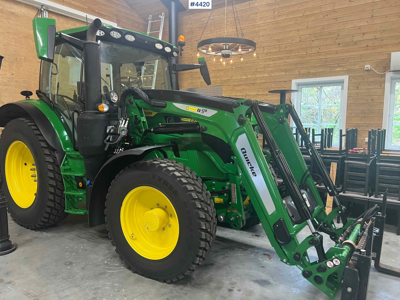 2024 John Deere 6150R w/ Quicke Front Loader & Bucket - Трактор: слика 5 2024 John Deere 6150R w/ Quicke Front Loader & Bucket - Трактор: слика 5