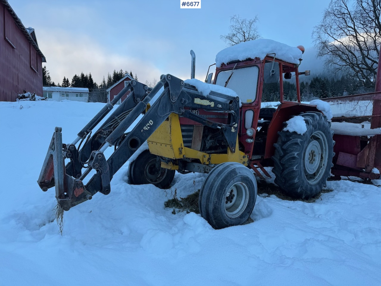 Massey Ferguson 185, Baujahr 1974, mit Frontlader. - Трактор: слика 1 Massey Ferguson 185, Baujahr 1974, mit Frontlader. - Трактор: слика 1
