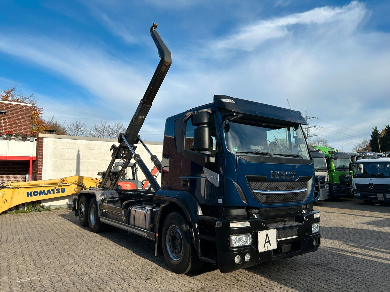 Камион со кука за подигање Iveco 460 Stralis MEILLER Abroller mit LIft-Lenkachse: слика 19