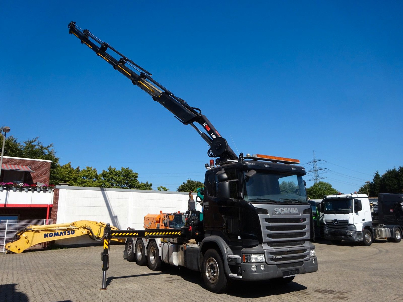 Scania R490 Abroller + HIAB 302E-6 Bj.2021 !Kran TRIDEM Scania R490 Abroller + HIAB 302E-6 Bj.2021 !Kran TRIDEM - Камион со кука за подигање, Камион со кран: слика 1 Scania R490 Abroller + HIAB 302E-6 Bj.2021 !Kran TRIDEM Scania R490 Abroller + HIAB 302E-6 Bj.2021 !Kran TRIDEM - Камион со кука за подигање, Камион со кран: слика 1