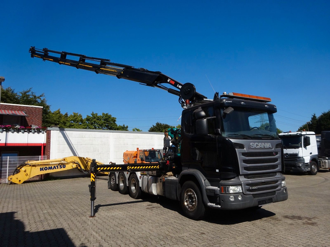 Scania R490 Abroller + HIAB 302E-6 Bj.2021 !Kran TRIDEM Scania R490 Abroller + HIAB 302E-6 Kran *BJ 2021* - Камион со кран, Камион со кука за подигање: слика 1 Scania R490 Abroller + HIAB 302E-6 Bj.2021 !Kran TRIDEM Scania R490 Abroller + HIAB 302E-6 Kran *BJ 2021* - Камион со кран, Камион со кука за подигање: слика 1