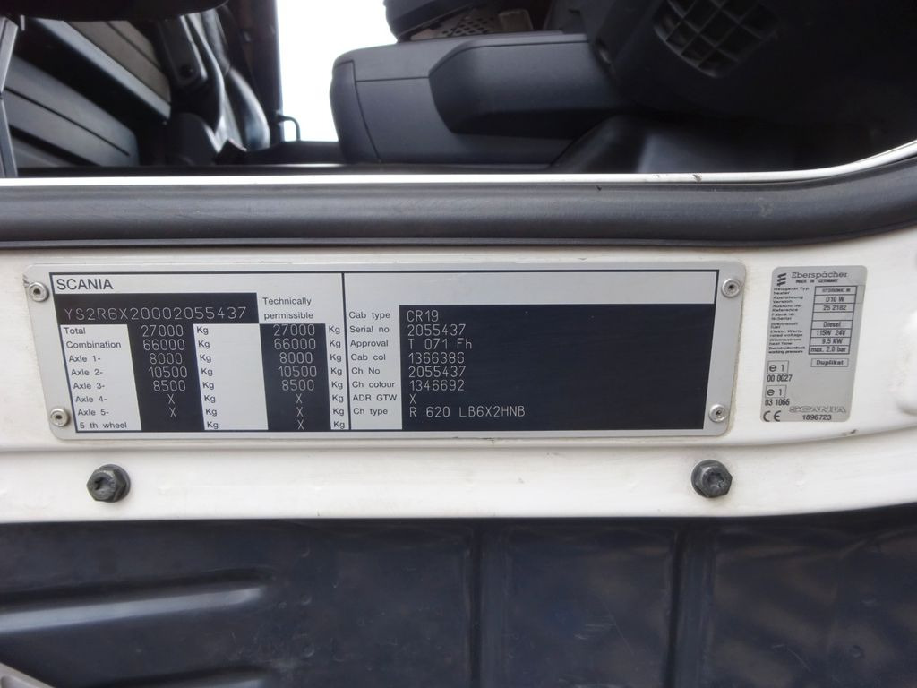 Камион со кран, Камион со платформа Scania R620 V8 Pritsche +  PALFINGER  22002EH Kran Scania R620 V8 Pritsche +  PALFINGER  22002EH Kran: слика 17