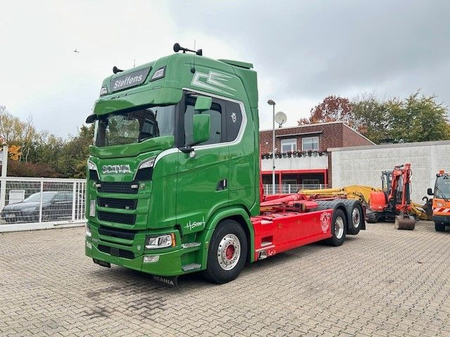 Scania S580 V8 MEILLER Abroller mit Lift+Lenkachse 6x2 - Камион со кука за подигање: слика 3 Scania S580 V8 MEILLER Abroller mit Lift+Lenkachse 6x2 - Камион со кука за подигање: слика 3