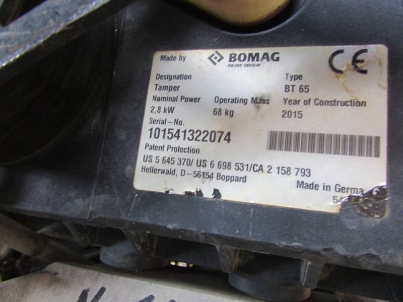 Bomag BT 65 Stampfer netto 1.000 EUR tamper - Компактор: слика 3 Bomag BT 65 Stampfer netto 1.000 EUR tamper - Компактор: слика 3
