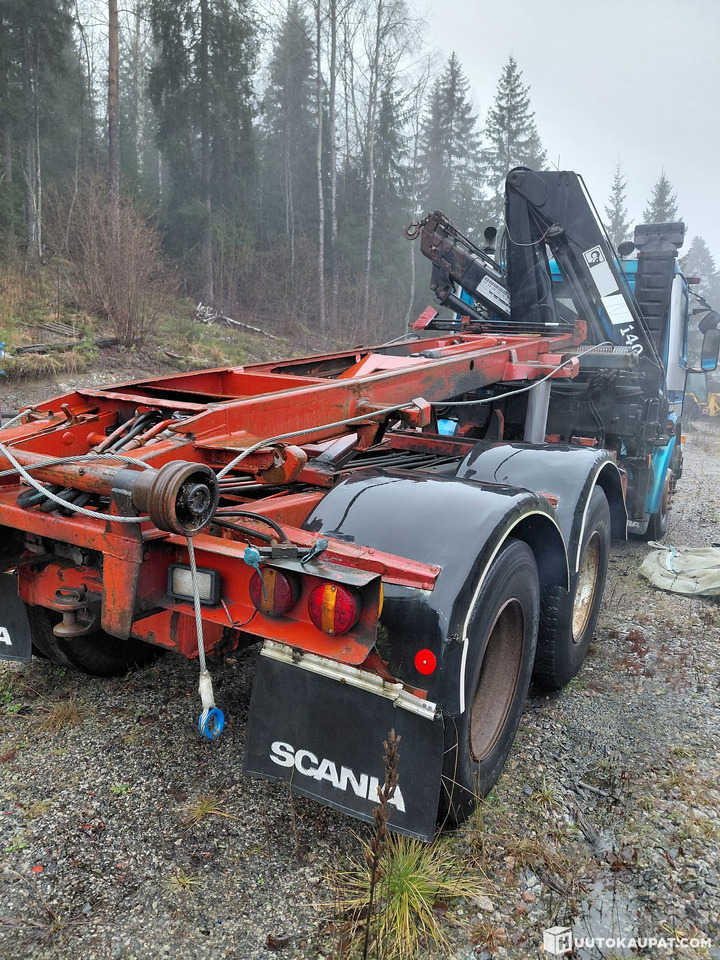 Scania P112M, 1987, Siuntio - Камион со кабелски систем, Камион со кран: слика 2 Scania P112M, 1987, Siuntio - Камион со кабелски систем, Камион со кран: слика 2