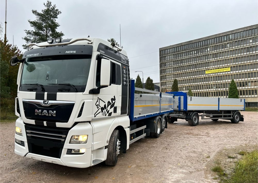 MAN TGX Tandem 1m burty TOP KOMPLET / ALUFELGI / zarejestrowany gotowy do pracy / przyczepa 18t / FULL OPCJA / 26.420 26.460 26.500 26.400 26.440 26.480 26.510 460 500 - Друга машина: слика 1 MAN TGX Tandem 1m burty TOP KOMPLET / ALUFELGI / zarejestrowany gotowy do pracy / przyczepa 18t / FULL OPCJA / 26.420 26.460 26.500 26.400 26.440 26.480 26.510 460 500 - Друга машина: слика 1