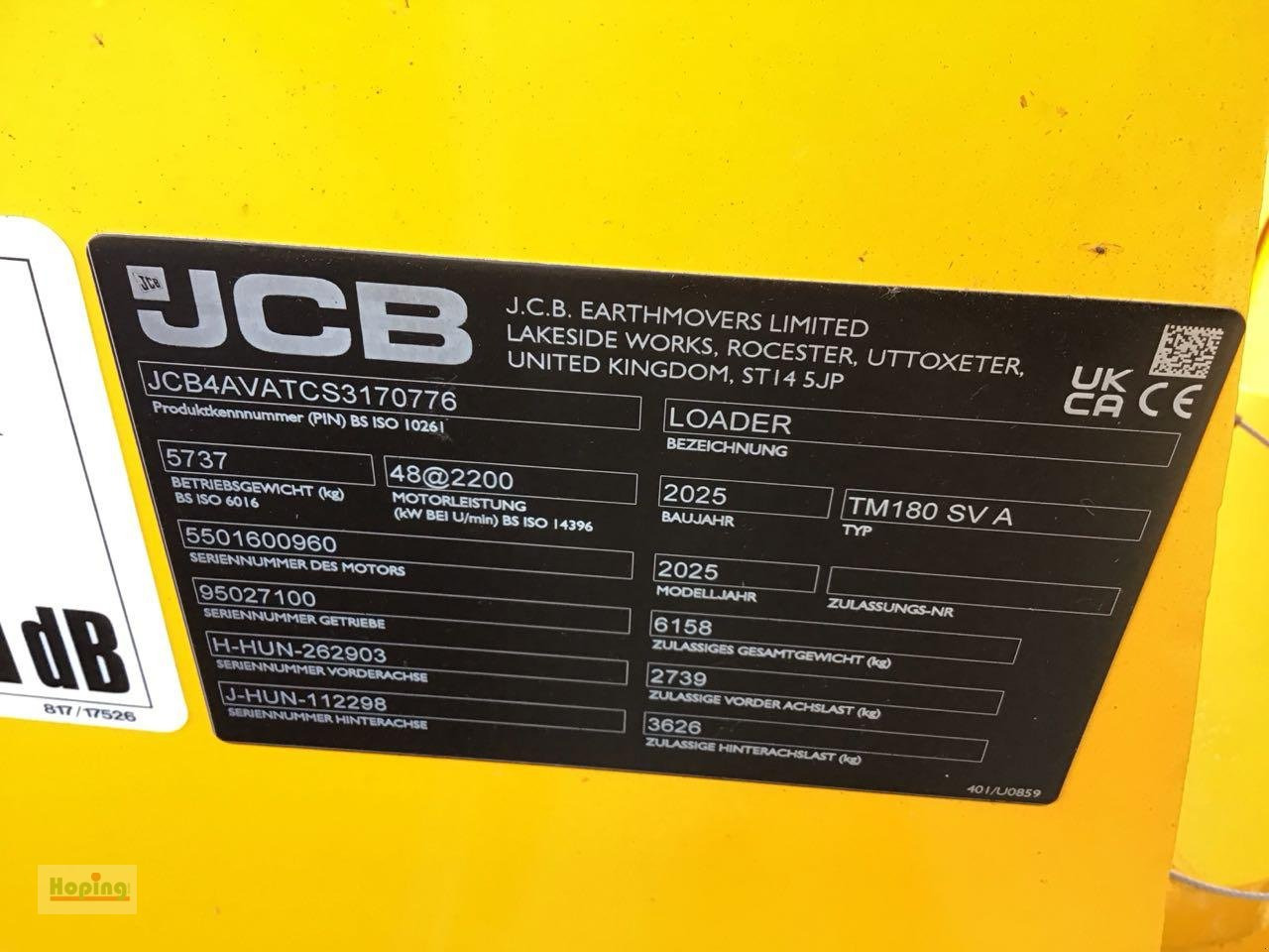 JCB TM180 AGRI - Телескопски натоварувач на тркала: слика 5 JCB TM180 AGRI - Телескопски натоварувач на тркала: слика 5