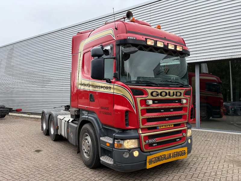 Scania R500 V8 / 6x4 / HANDGESCHAKELD / SCHUIFSCHOTEL / HYDRAULIEK / RETARDER / - Камион влекач: слика 1 Scania R500 V8 / 6x4 / HANDGESCHAKELD / SCHUIFSCHOTEL / HYDRAULIEK / RETARDER / - Камион влекач: слика 1